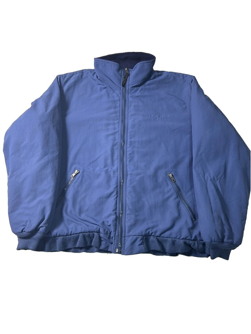 Vintage LL Bean Men’s Bomber Jacket L Fleece Lined Warm Up Barn Gorpcore USA